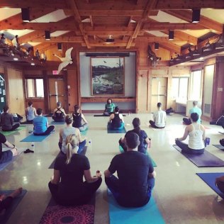 Yoga & Snowshoeing at Beaver Meadow